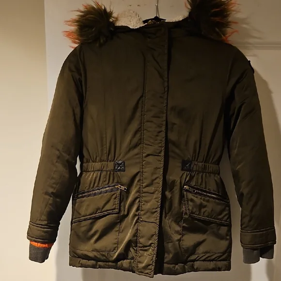 Appaman Girl's Olive Green Parka Jacket Size 10 Puffers